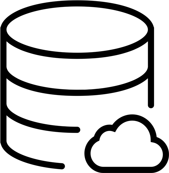 Cloud Database Technology Icon