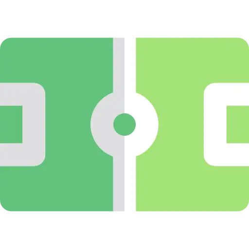 Simplified Soccer Field Illustration