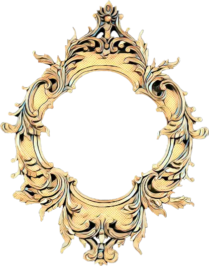 Ornate Golden Picture Frame Design