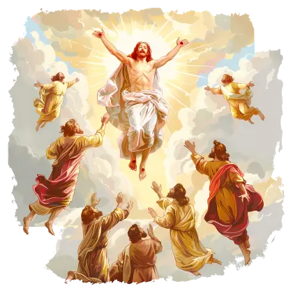 Illustration of the Ascension of Jesus
