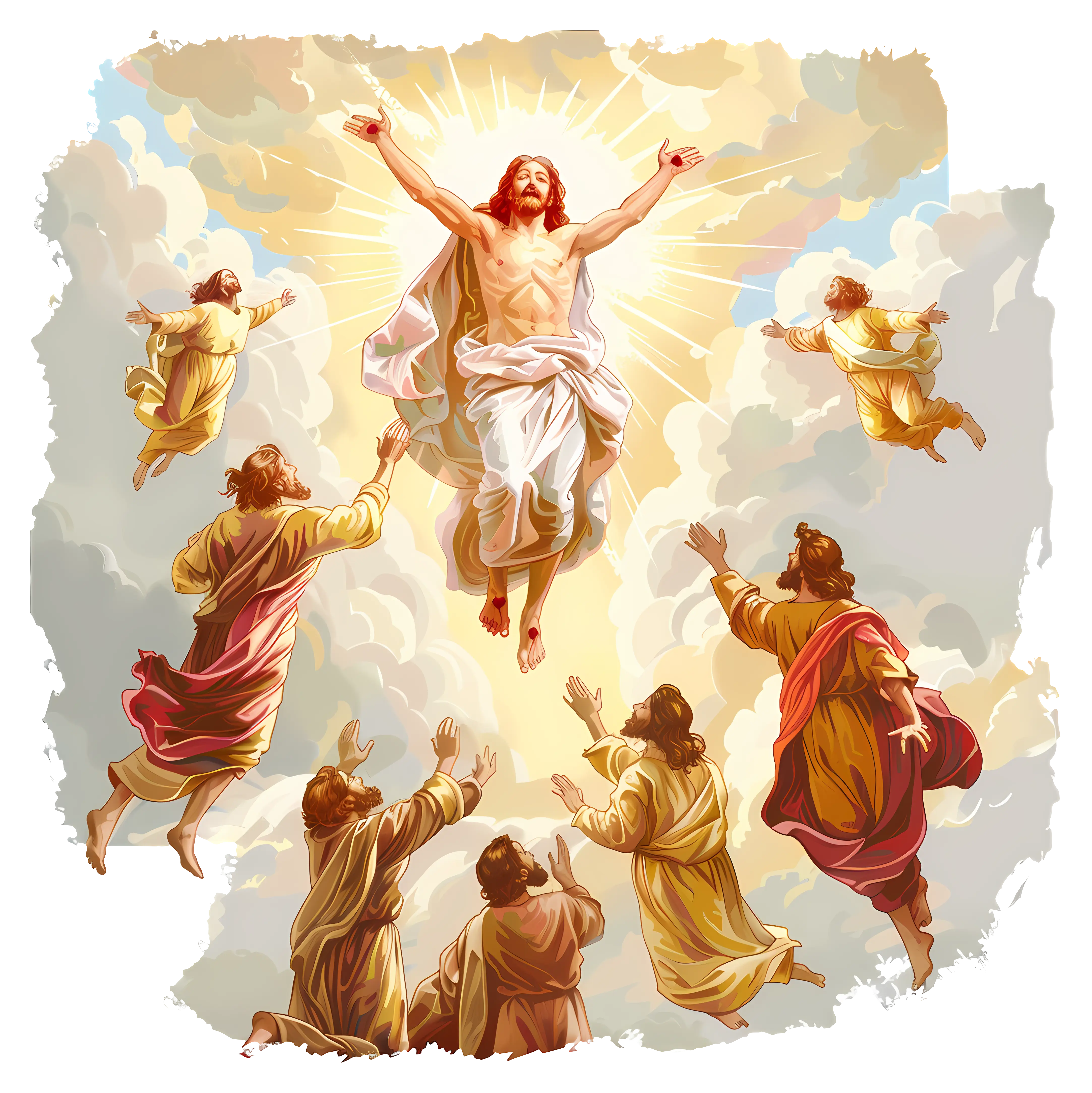 Illustration of the Ascension of Jesus