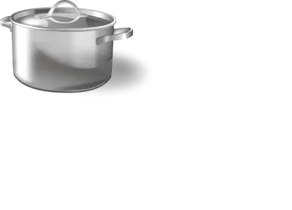 Stainless Steel Cooking Pot with Lid