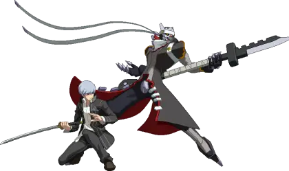 Anime characters with swords