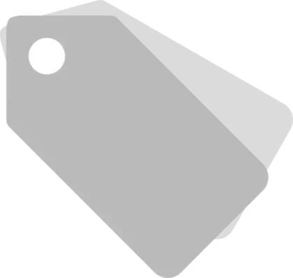 Gray Price Tag Icon