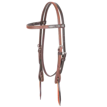 Brown Leather Horse Bridle for Equestrian Use