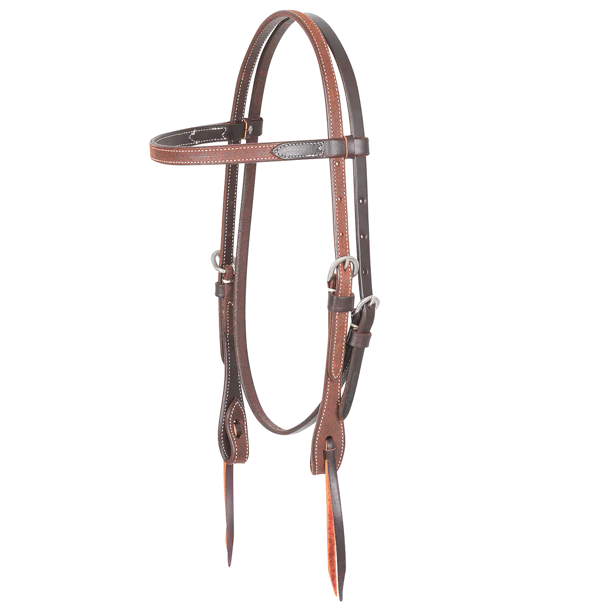 Brown Leather Horse Bridle for Equestrian Use