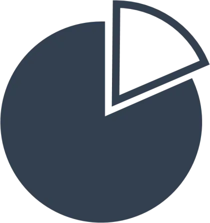 Dark Theme Pie Chart Illustration