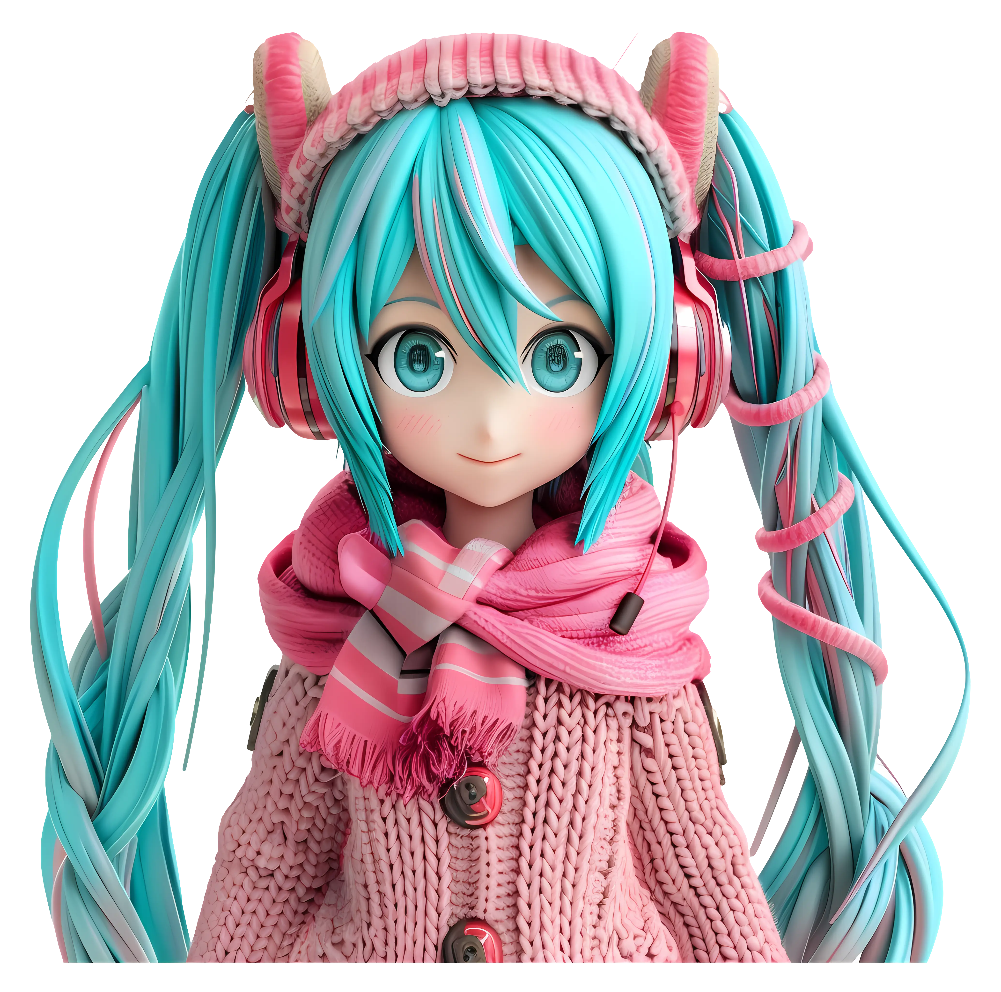 Anime Girl with Headphones