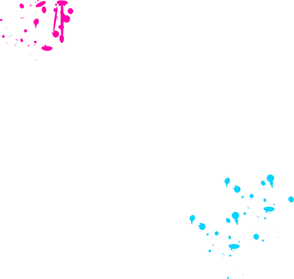 Pink and Blue Paint Splashes