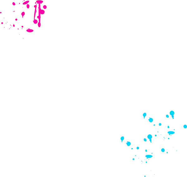 Pink and Blue Paint Splashes