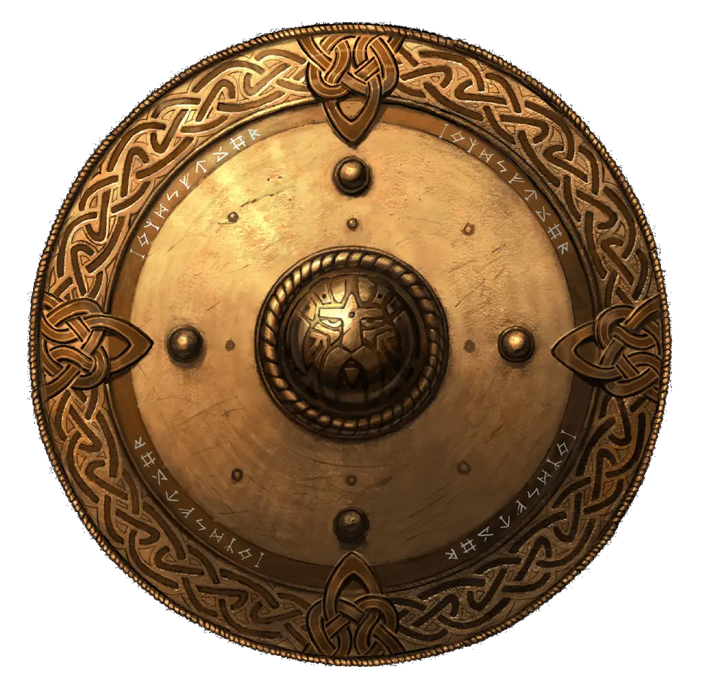 Intricate Vintage Ornate Shield Design