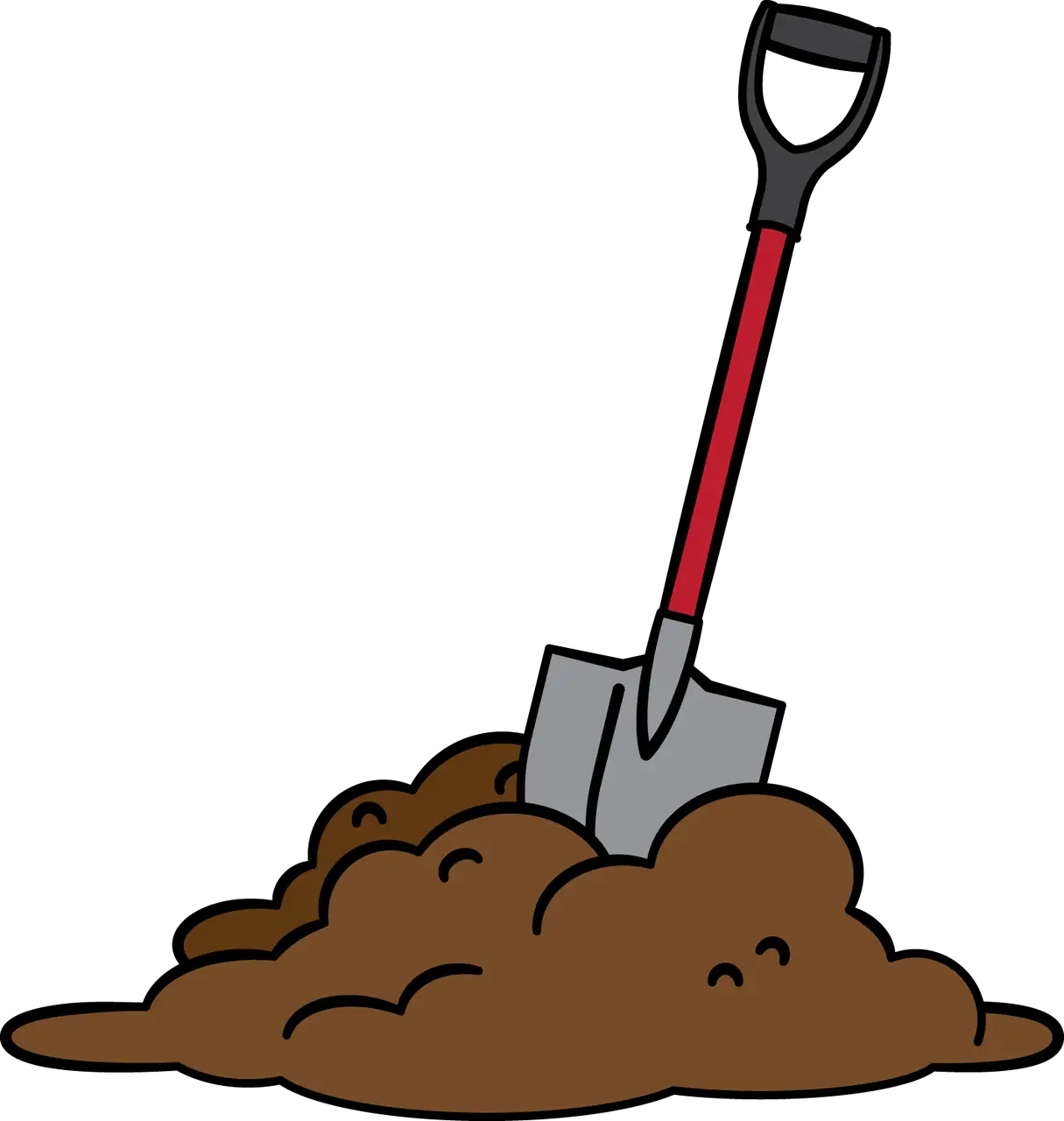 Shovel Stuck in Dirt