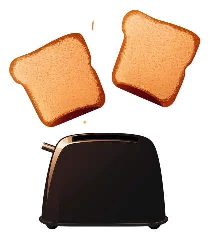 Toaster with Toast