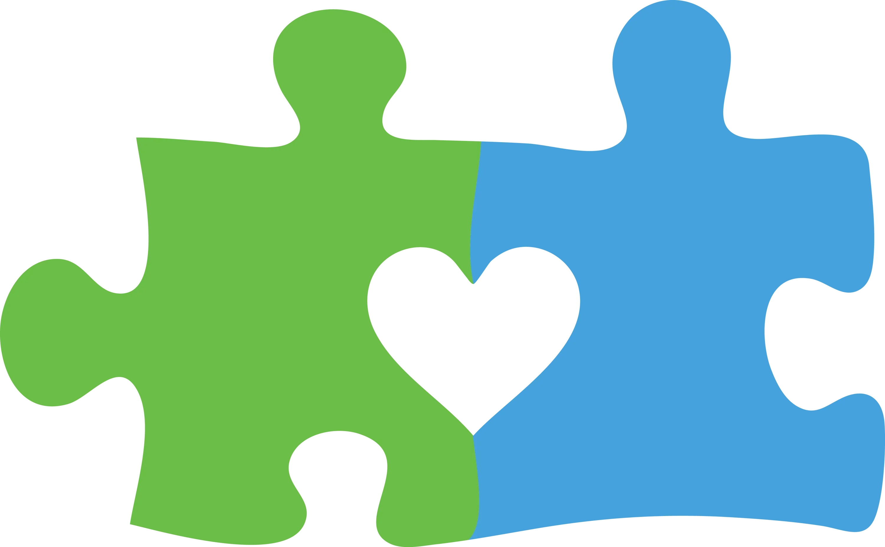 Heart-Shaped Puzzle Pieces Icon