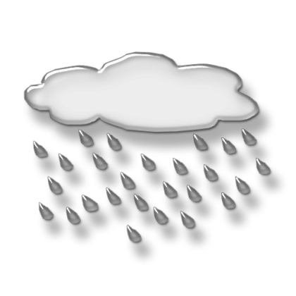 Rain Cloud with Droplets