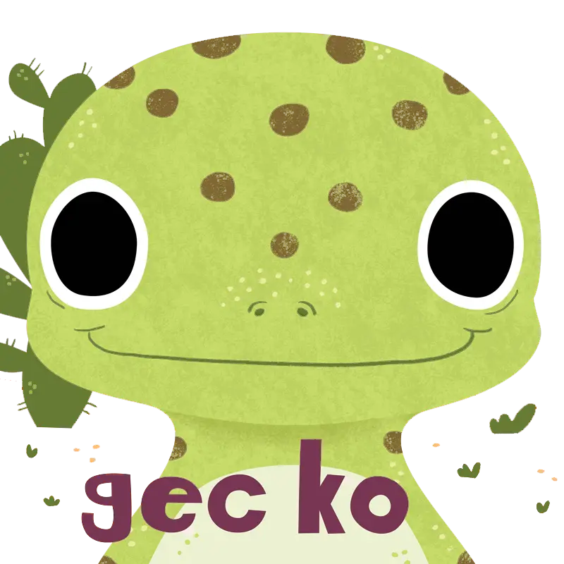 Cute Gecko Illustration