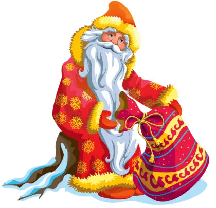 Santa Claus with Gift Bag