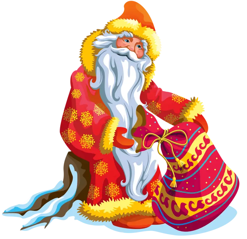 Santa Claus with Gift Bag