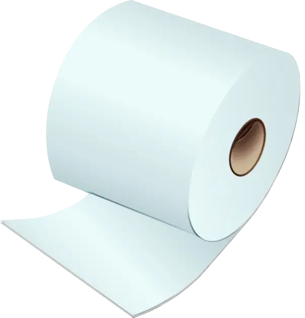 Blue Toilet Paper Roll Illustration