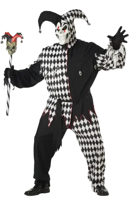 Scary Jester Costume for Halloween