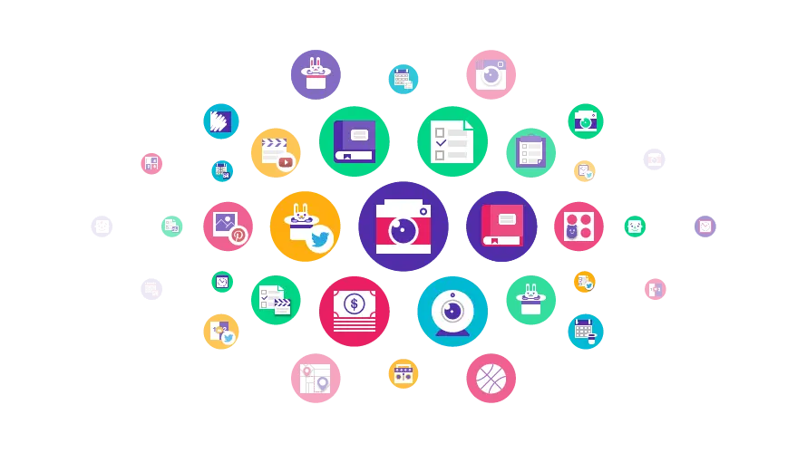 Colorful Social Media Icons