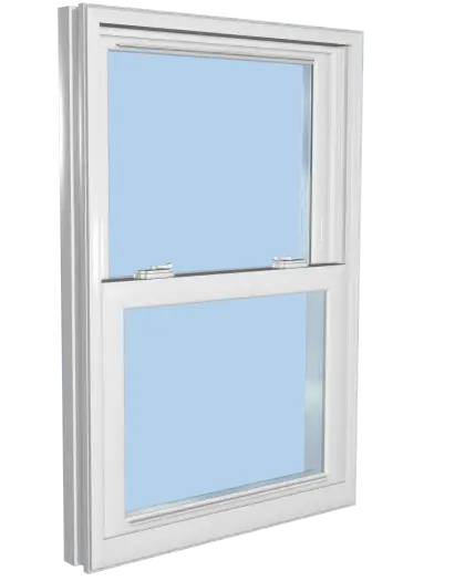 Clear Glass Window with White Frame