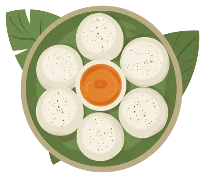 South Indian Idli Dish