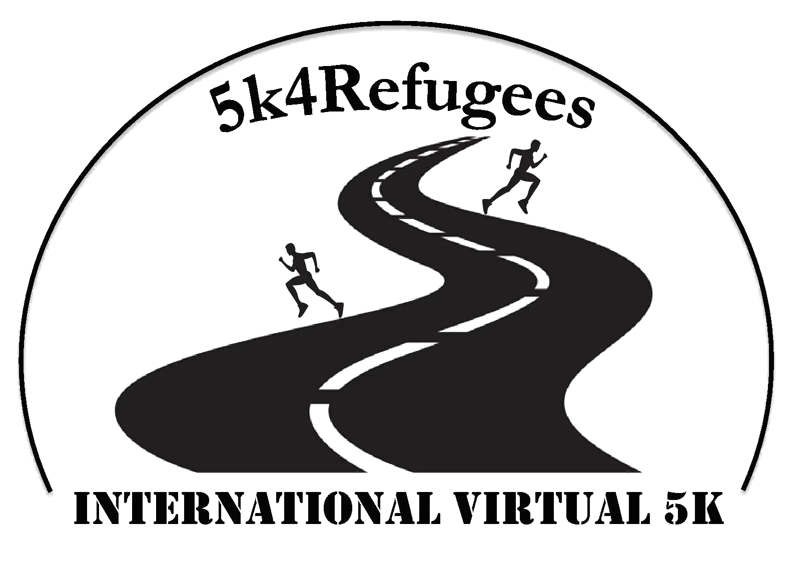5k4Refugees International Virtual 5K Logo