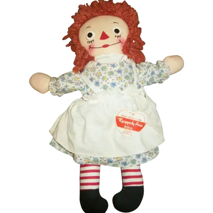 Vintage Rag Doll with Red Hair