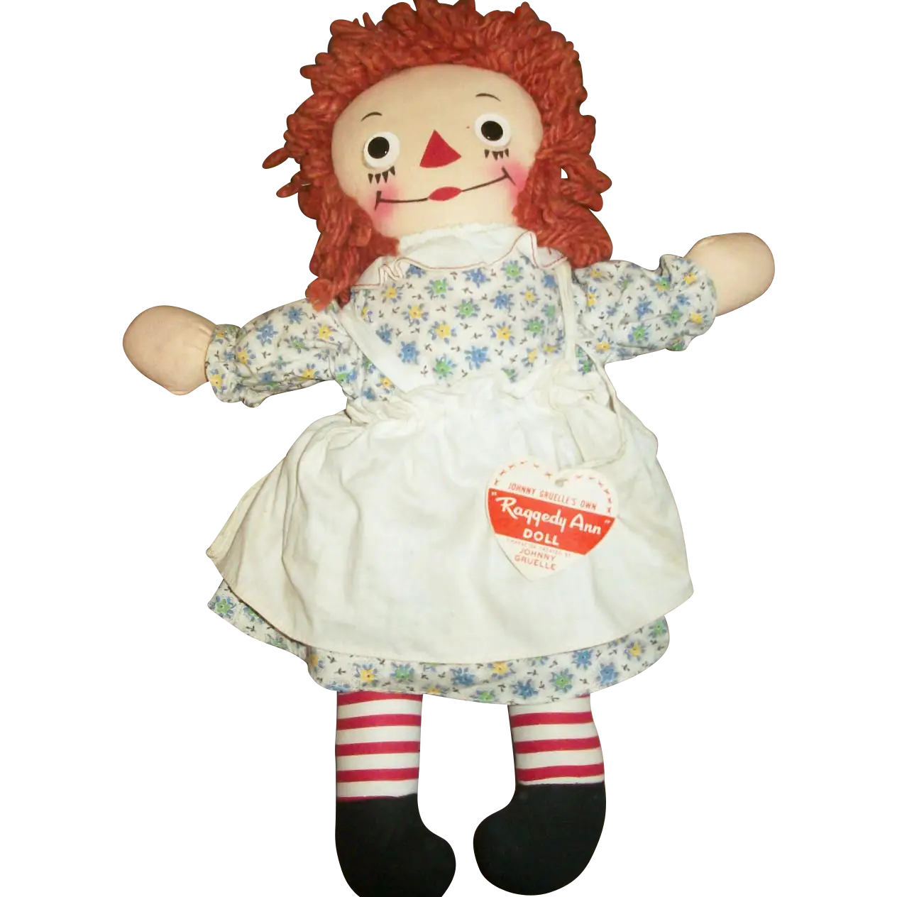 Vintage Rag Doll with Red Hair