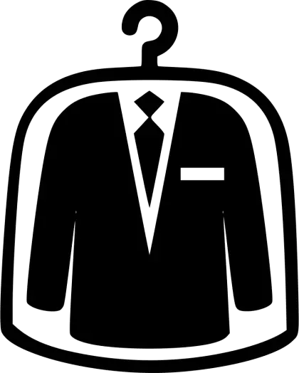 Suit Icon with Protective Bag