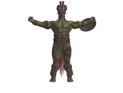 Fantasy Warrior Character with Armor