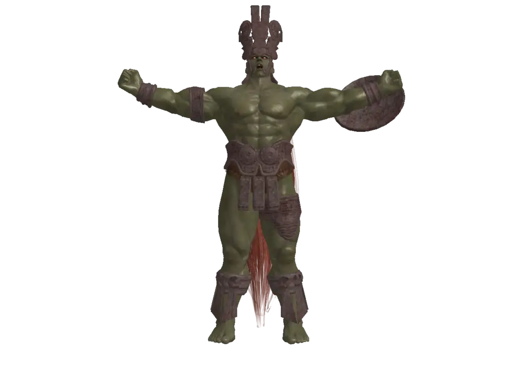 Fantasy Warrior Character with Armor