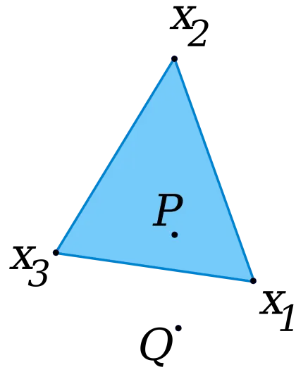 Triangle Diagram with Labeled Points