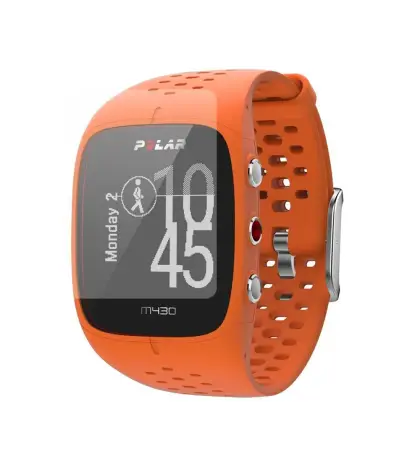 Orange Smartwatch with Fitness Tracker