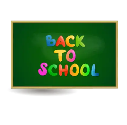 Back to School Chalkboard Design