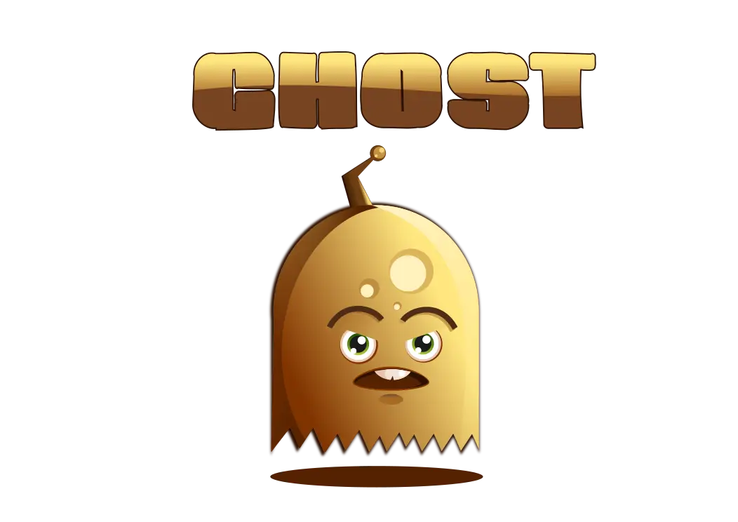 Cute Cartoon Ghost Character