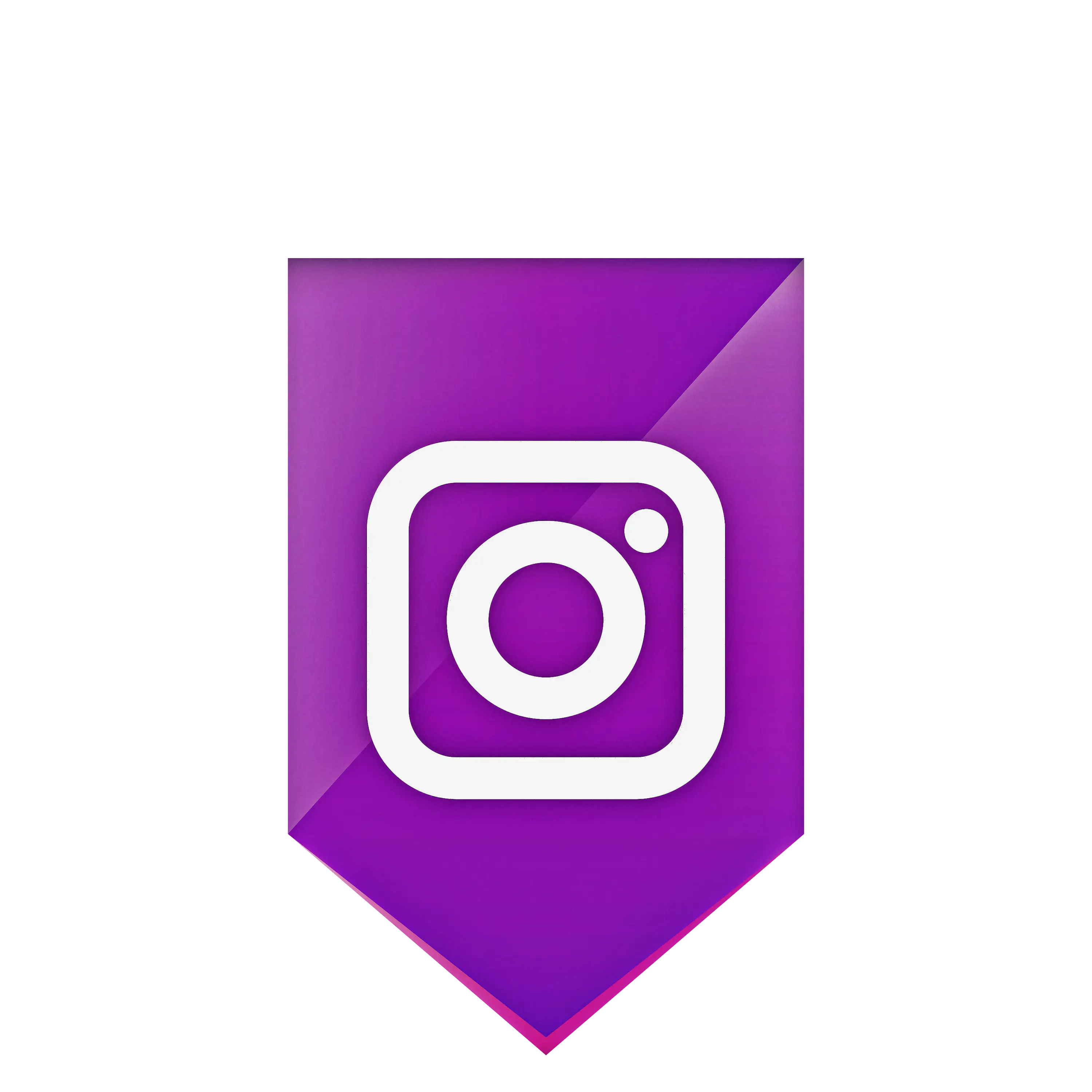 Purple Instagram Logo Banner for Social Media