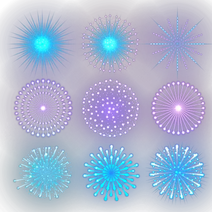 Colorful Fireworks Display
