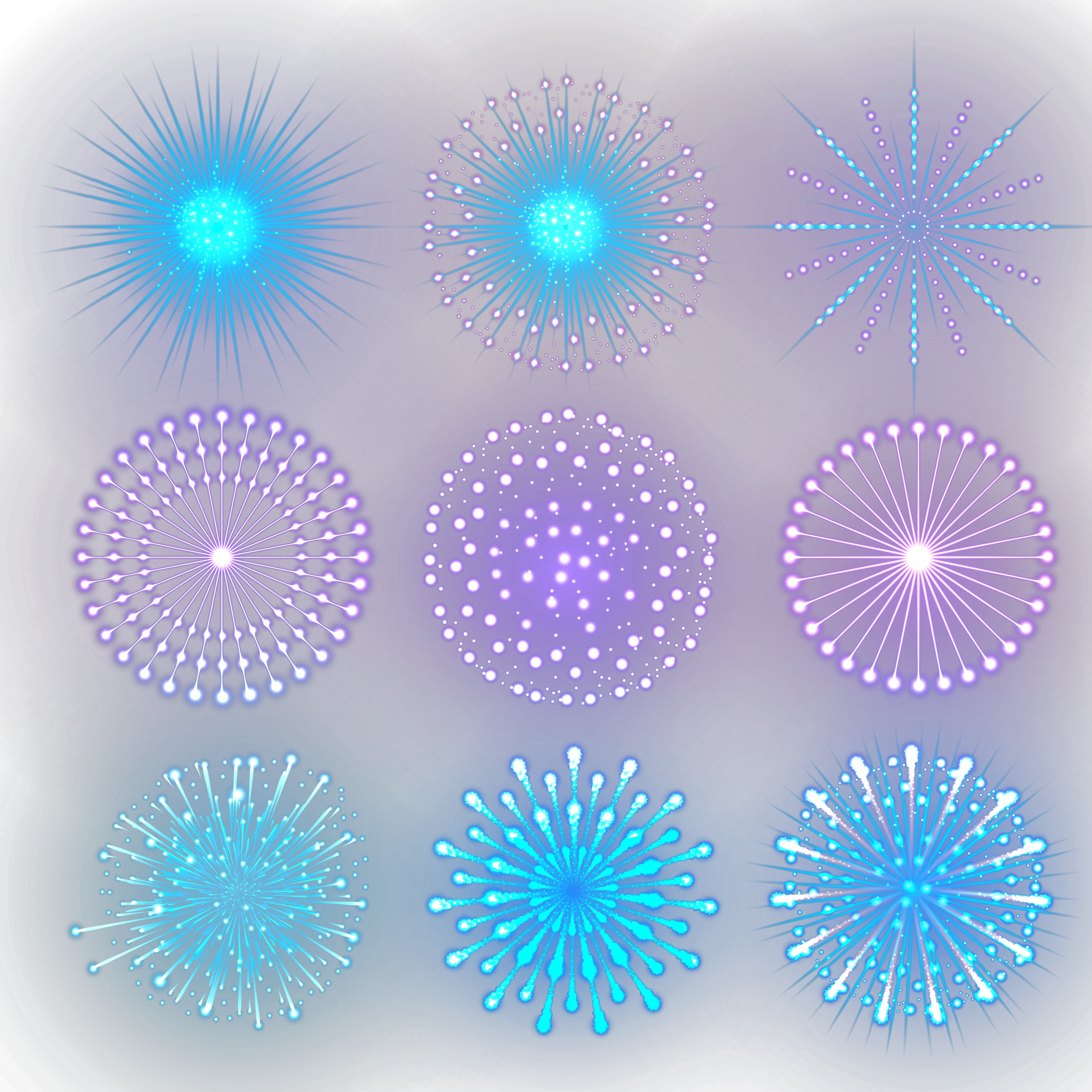 Colorful Fireworks Display