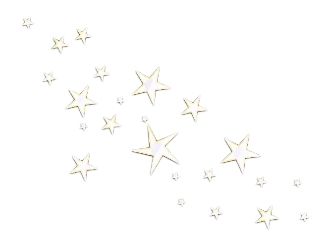 Shiny Gold Stars Decoration