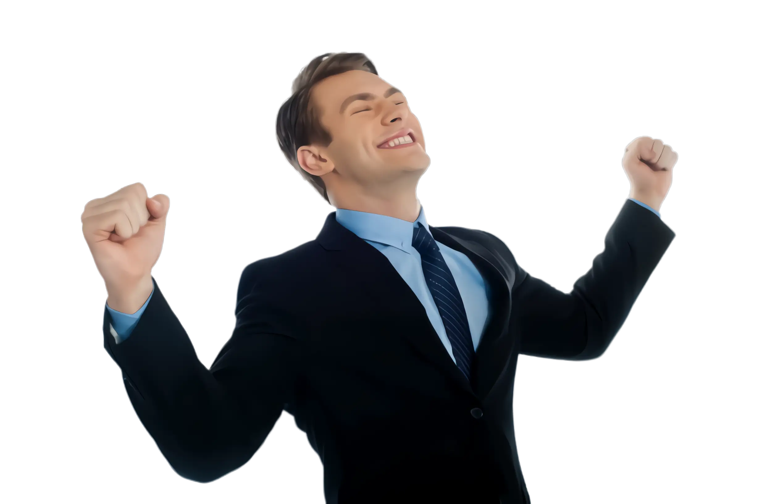 Businessman Celebrating Success
