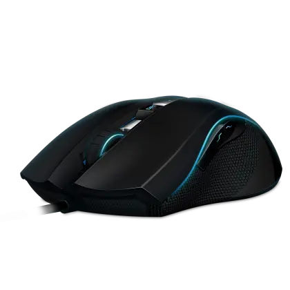 Black Gaming Mouse with LED Lighting