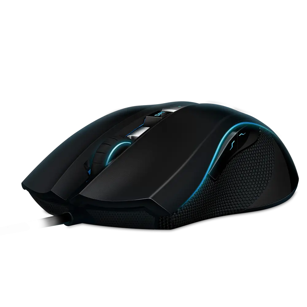 Black Gaming Mouse with LED Lighting