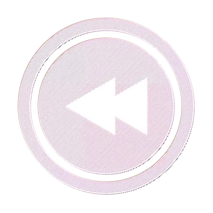 Transparent Rewind Icon with Backward Arrow