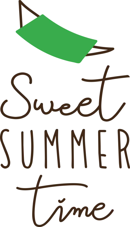 Sweet Summertime Typographic Banner