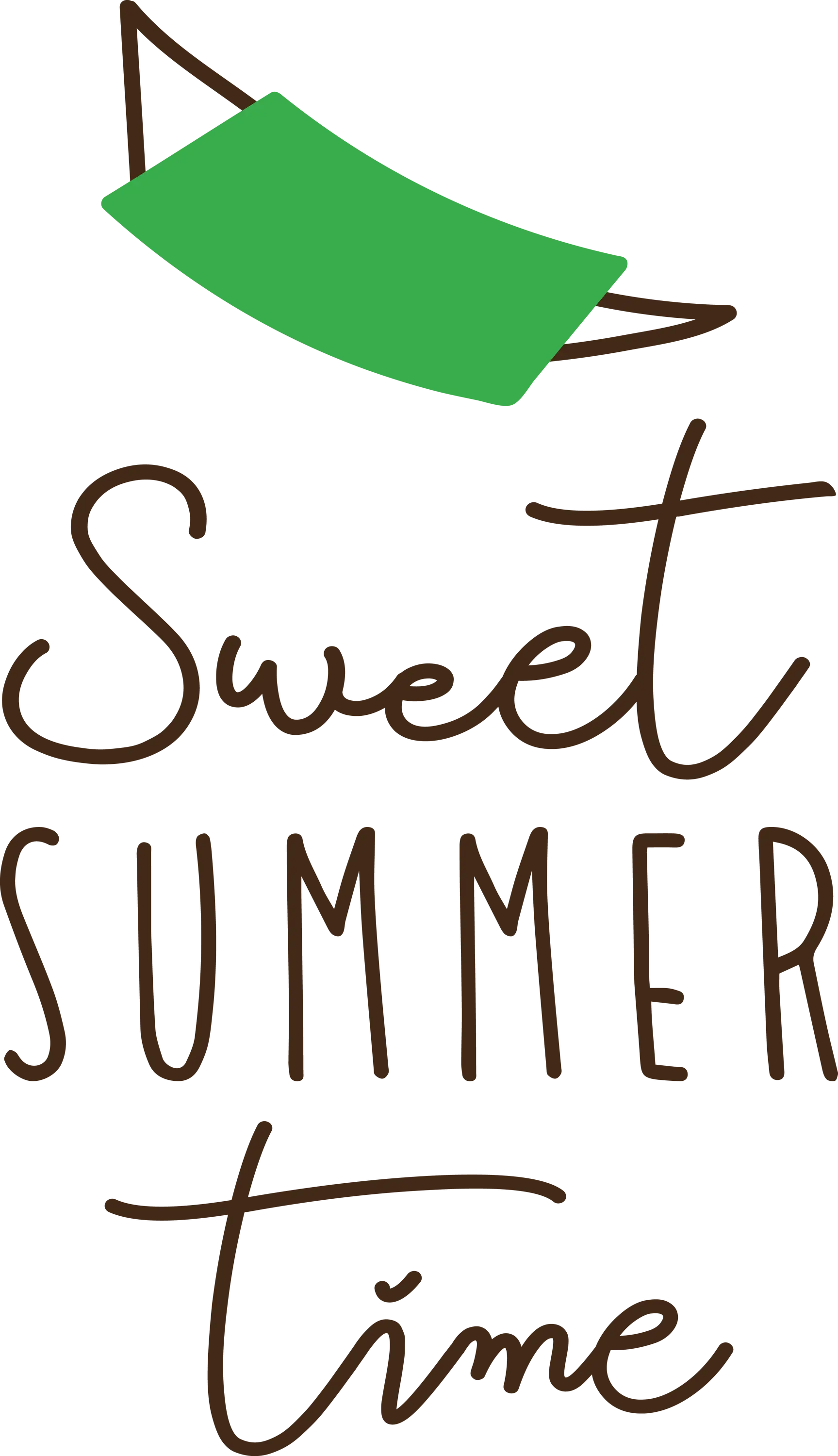 Sweet Summertime Typographic Banner