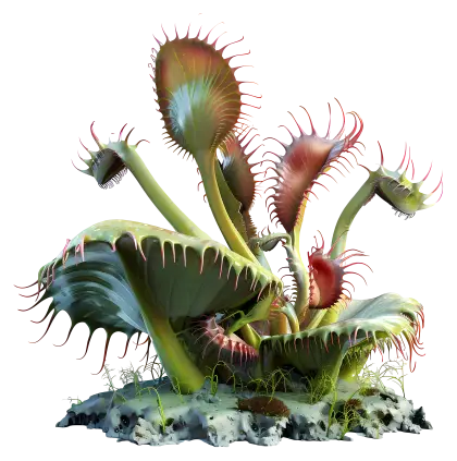 Venus Flytrap Carnivorous Plant Illustration
