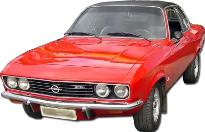 Classic Red Opel Car