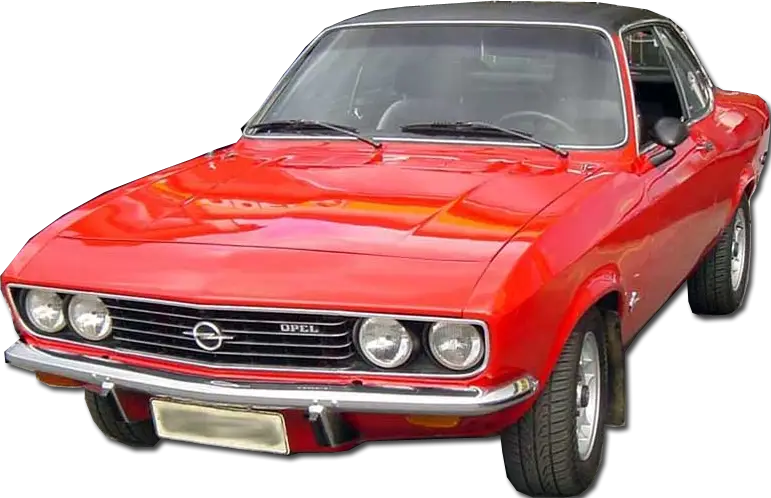 Classic Red Opel Car
